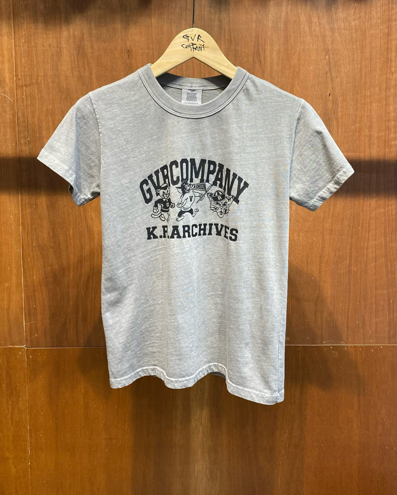 Gavara Market - Korean Women Fashion - #momslook - Archive Pigment Short Sleeve Tee - 2