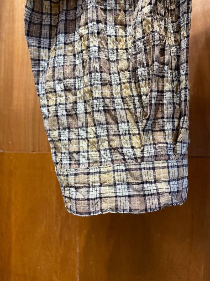 Gavara Market - Korean Women Fashion - #momslook - Check Crop Jacket - 5