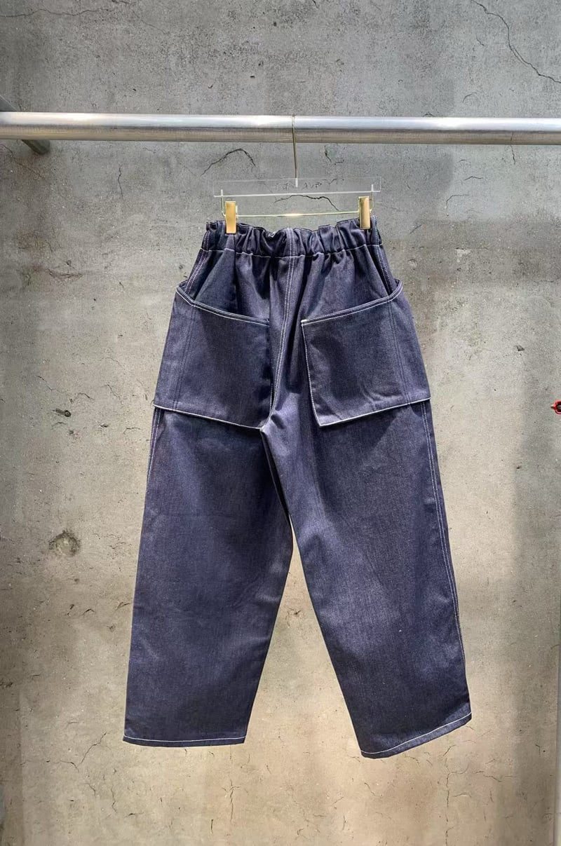 Gavara Market - Korean Women Fashion - #momslook - Trolley Denim Pants - 2