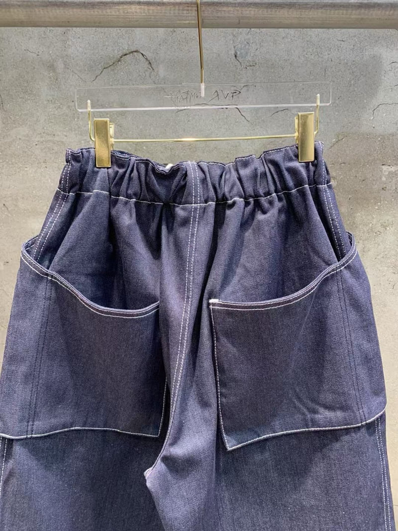 Gavara Market - Korean Women Fashion - #momslook - Trolley Denim Pants - 6