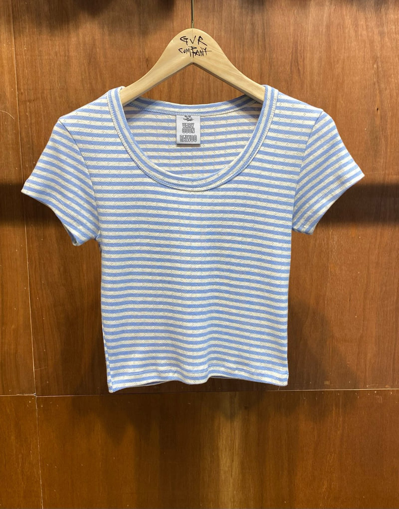 Gavara Market - Korean Women Fashion - #momslook - BB Eyelet Short Sleeve Tee - 4