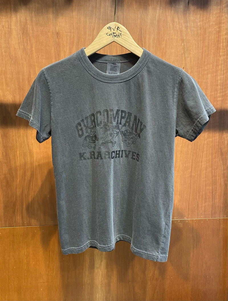 Gavara Market - Korean Women Fashion - #womensfashion - Archive Pigment Short Sleeve Tee