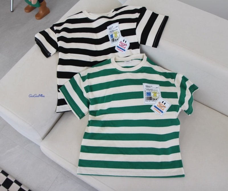 Ggoggoming - Korean Children Fashion - #kidzfashiontrend - Striped Short Sleeve Tee - 2