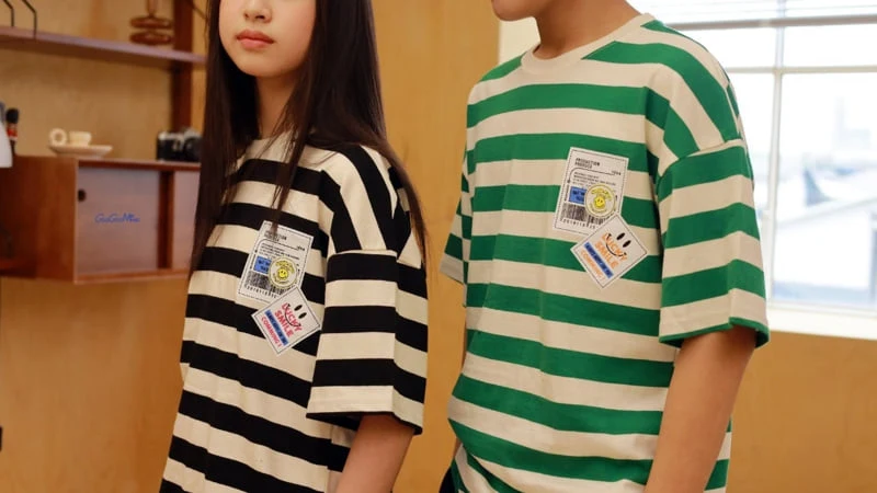 Ggoggoming - Korean Children Fashion - #magicofchildhood - Striped Short Sleeve Tee - 5