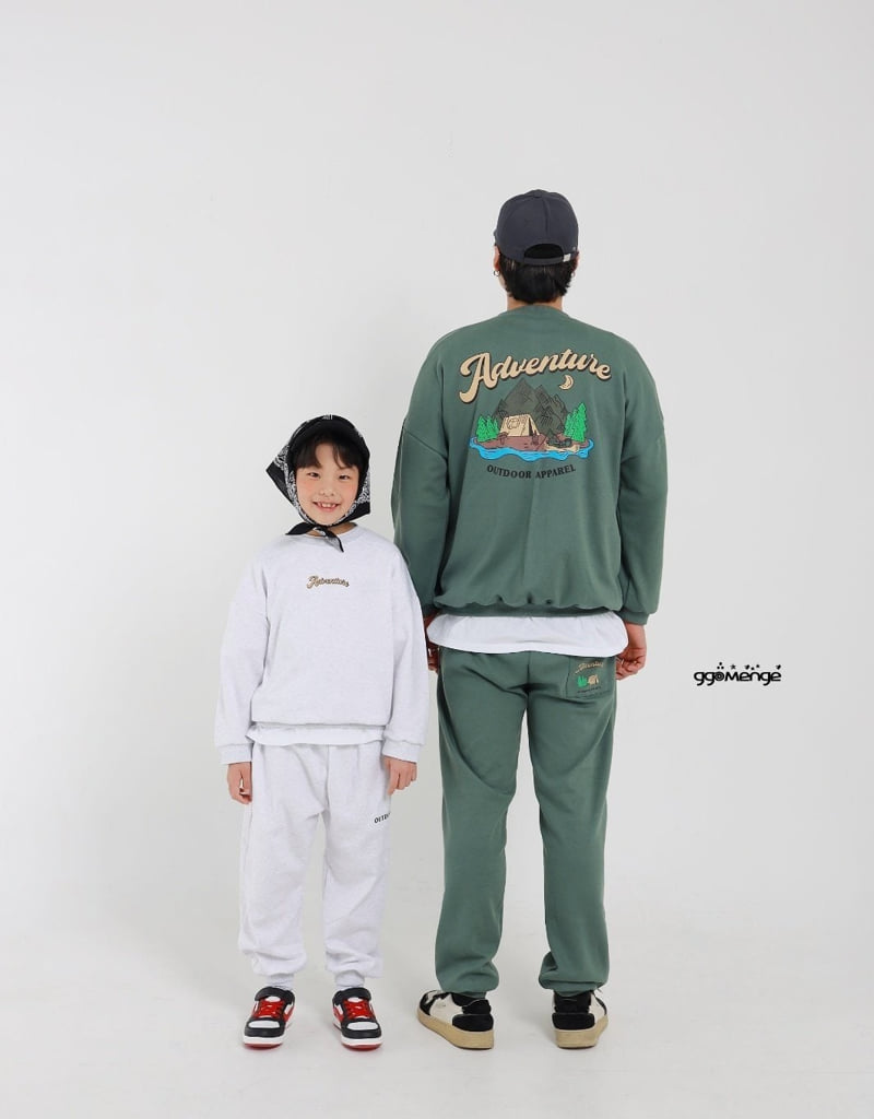 Ggomenge - Korean Children Fashion - #Kfashion4kids - Adventure Top Bottom Set - 3