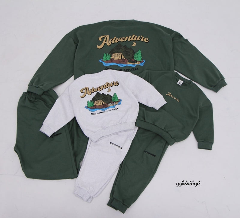 Ggomenge - Korean Children Fashion - #childrensboutique - Adventure Top Bottom Set - 12