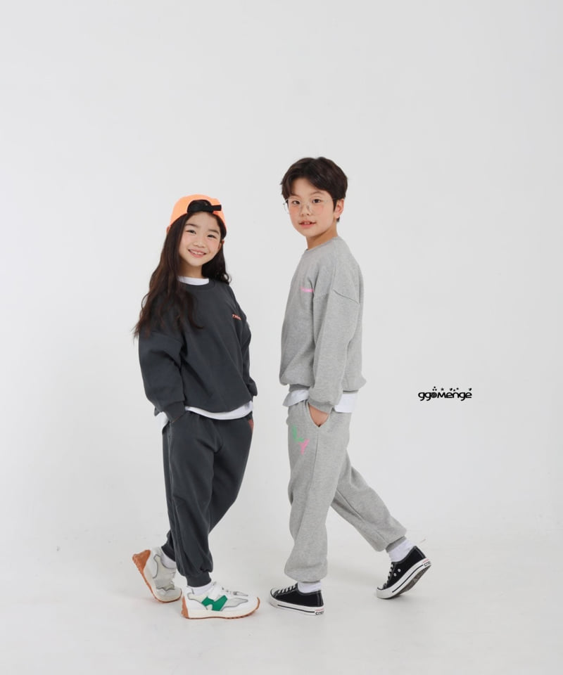 Ggomenge - Korean Children Fashion - #kidsstore - Round Top Bottom Set - 3