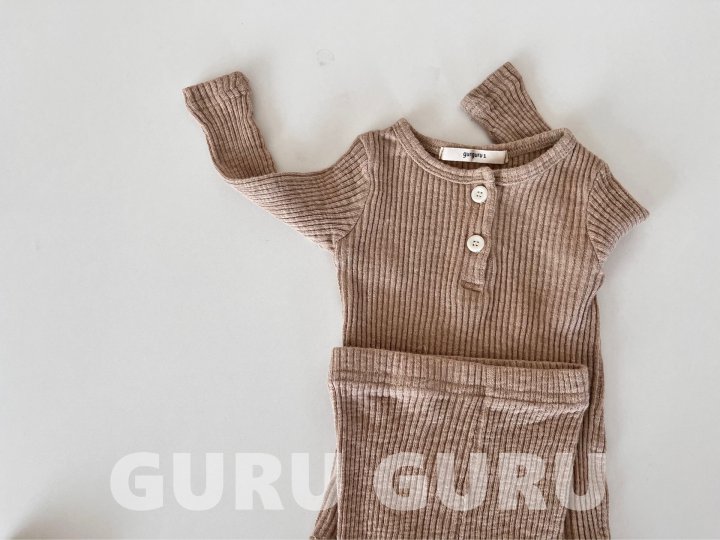 Guru Guru - Korean Baby Fashion - #babyclothing - Modal Set