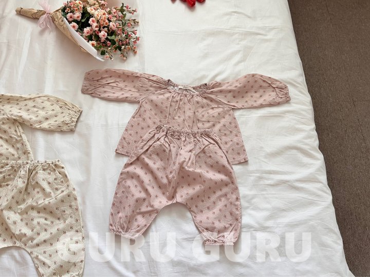 Guru Guru - Korean Baby Fashion - #babyclothing - Flora Set - 4