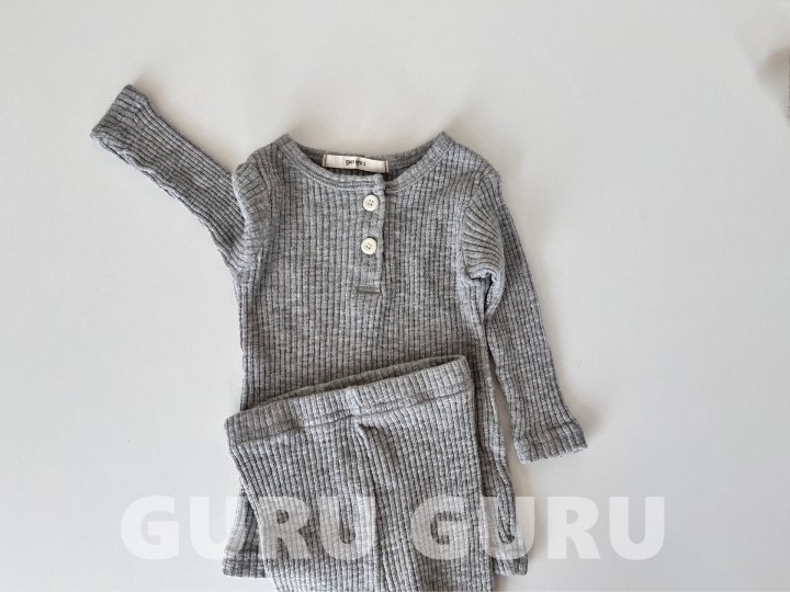 Guru Guru - Korean Baby Fashion - #babyfever - Modal Set - 3