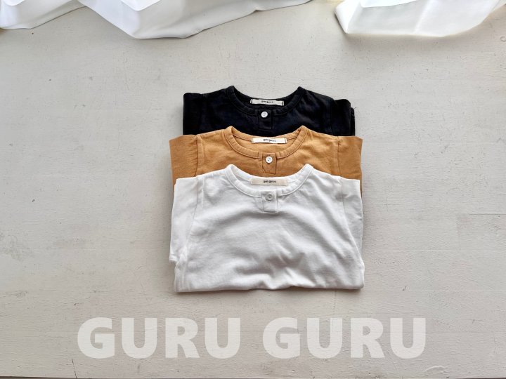 Guru Guru - Korean Baby Fashion - #babyoutfit - Button Tee - 4