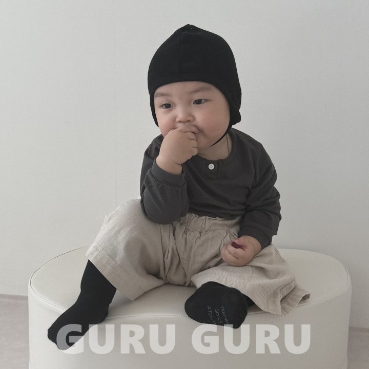 Guru Guru - Korean Baby Fashion - #onlinebabyboutique - Button Tee - 5