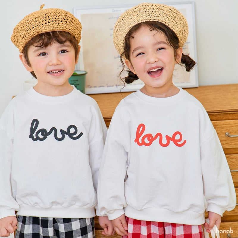 Hanab - Korean Children Fashion - #childrensboutique - Check Love Pants Set - 4