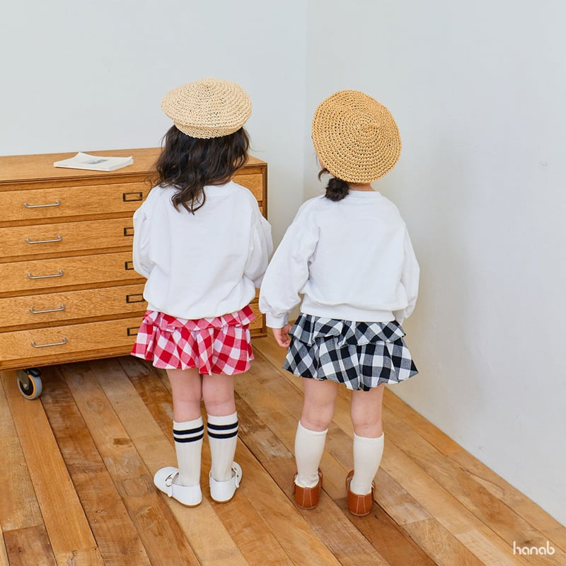Hanab - Korean Children Fashion - #kidsshorts - Check Love Skirt Set - 6