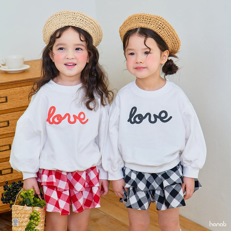 Hanab - Korean Children Fashion - #kidsstore - Check Love Skirt Set - 7