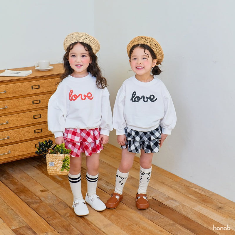 Hanab - Korean Children Fashion - #magicofchildhood - Check Love Skirt Set - 11