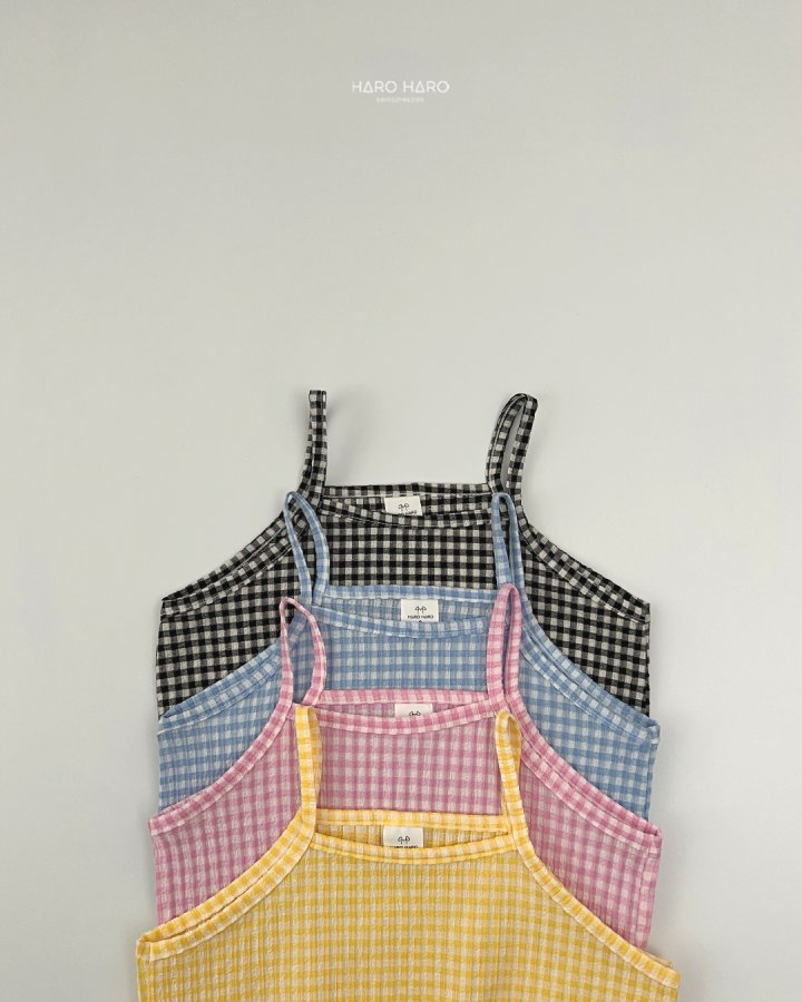 Haro Haro - Korean Children Fashion - #kidzfashiontrend - Petite Check Bustier - 4