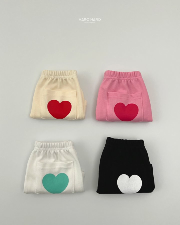 Haro Haro - Korean Children Fashion - #Kfashion4kids - Heart Pocket Pants - 10