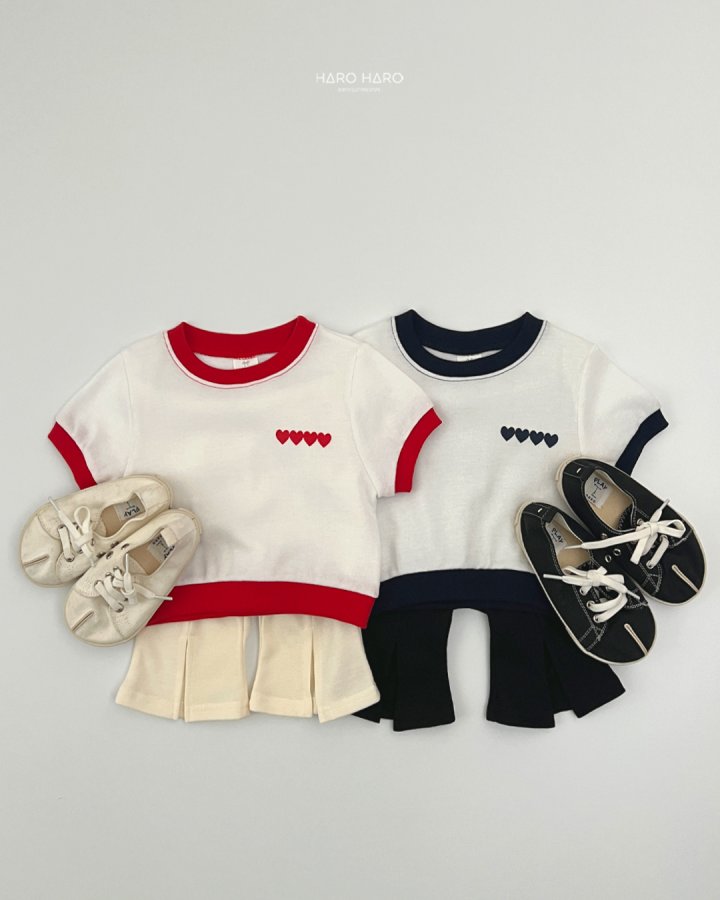 Haro Haro - Korean Children Fashion - #Kfashion4kids - 4 Heart Short Sweatshirts - 11