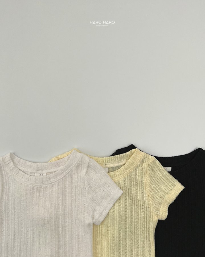 Haro Haro - Korean Children Fashion - #Kfashion4kids - Link Semi Crop Tee - 5