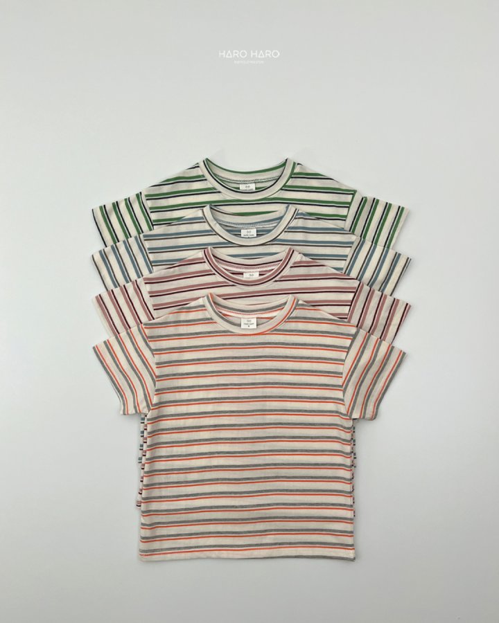 Haro Haro - Korean Children Fashion - #Kfashion4kids - 3 Stripe Tee - 2