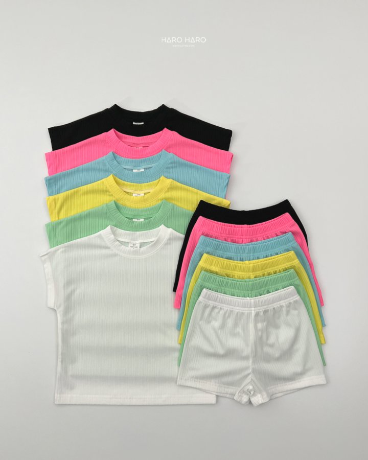 Haro Haro - Korean Children Fashion - #childofig - Pleated Top Bottom Set - 2