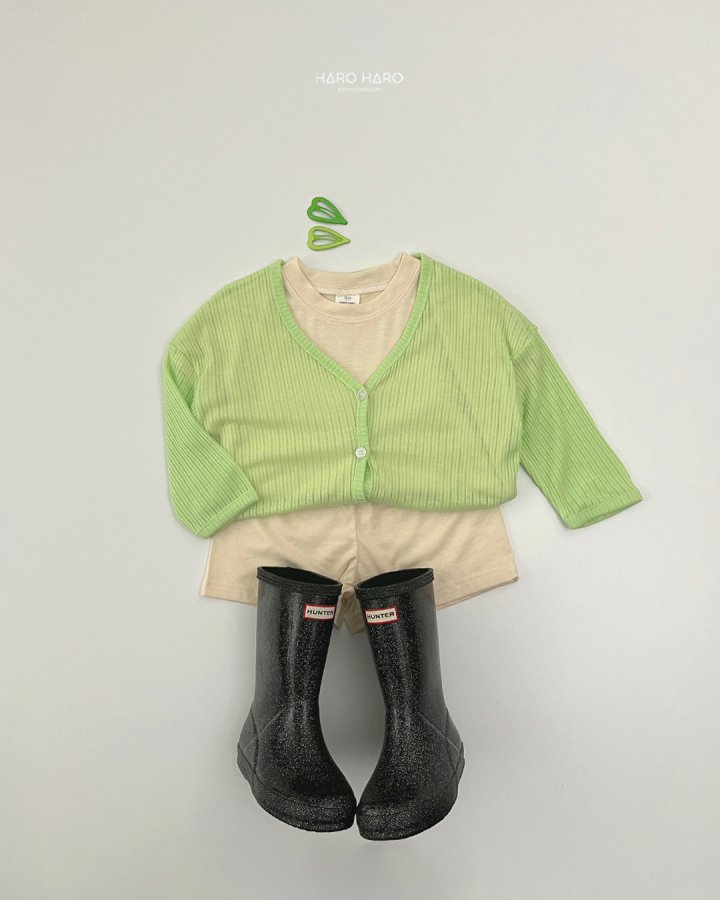 Haro Haro - Korean Children Fashion - #childofig - V-Neck Pleated Cardigan - 11