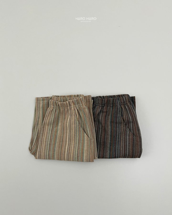 Haro Haro - Korean Children Fashion - #childofig - Bell Stripe Pants - 8