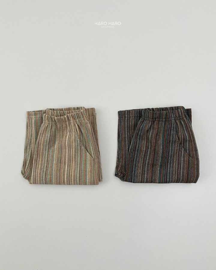 Haro Haro - Korean Children Fashion - #childofig - Bell Stripe Pants - 9