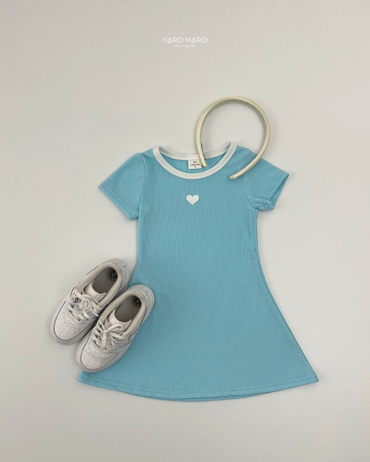 Haro Haro - Korean Children Fashion - #childofig - Heart Raglan One-piece - 10