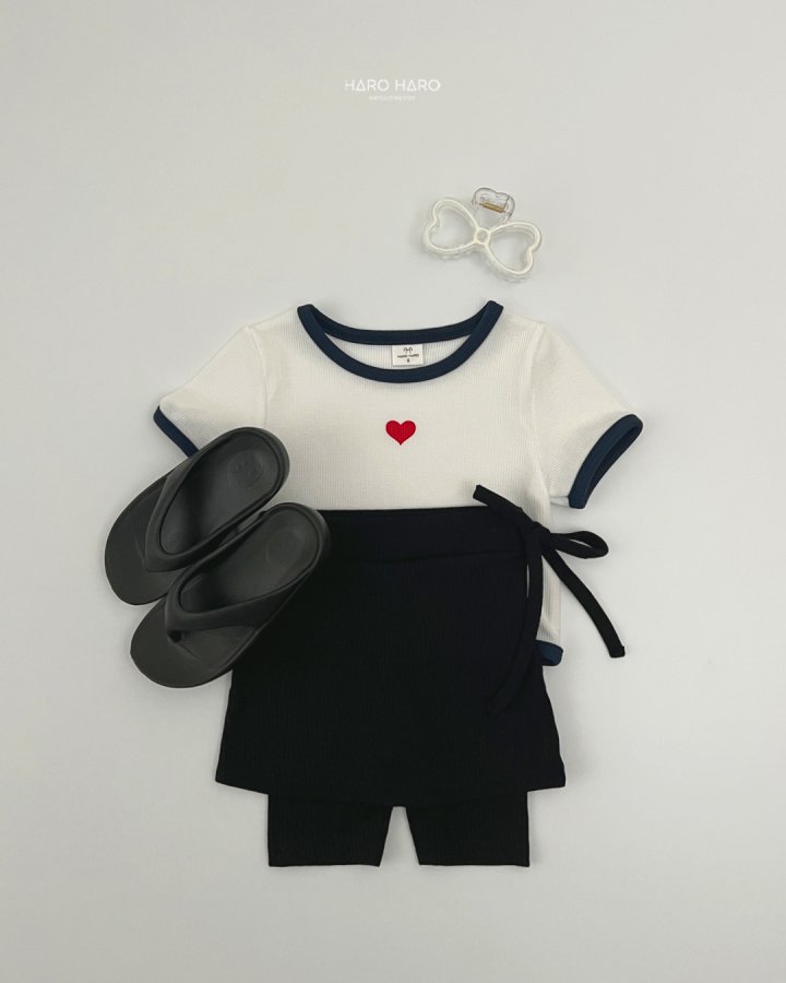 Haro Haro - Korean Children Fashion - #childofig - Heart Rib Tee - 9