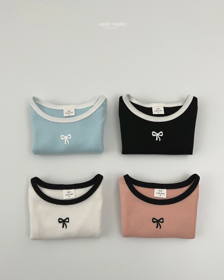 Haro Haro - Korean Children Fashion - #childofig - Ribbon Raglan One-piece - 8