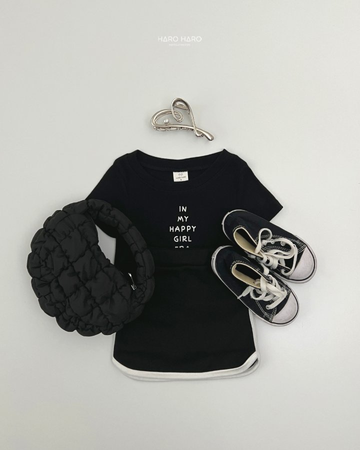 Haro Haro - Korean Children Fashion - #childofig - Lettering Semi Crop Tee - 10