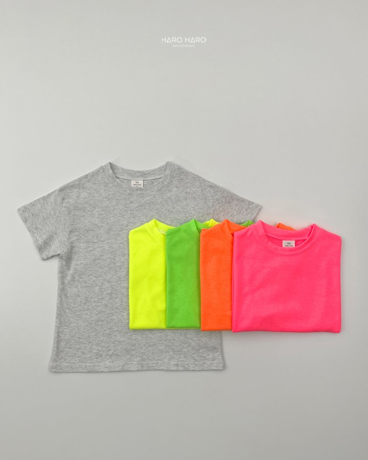 Haro Haro - Korean Children Fashion - #childofig - Summer Neon Tee - 6