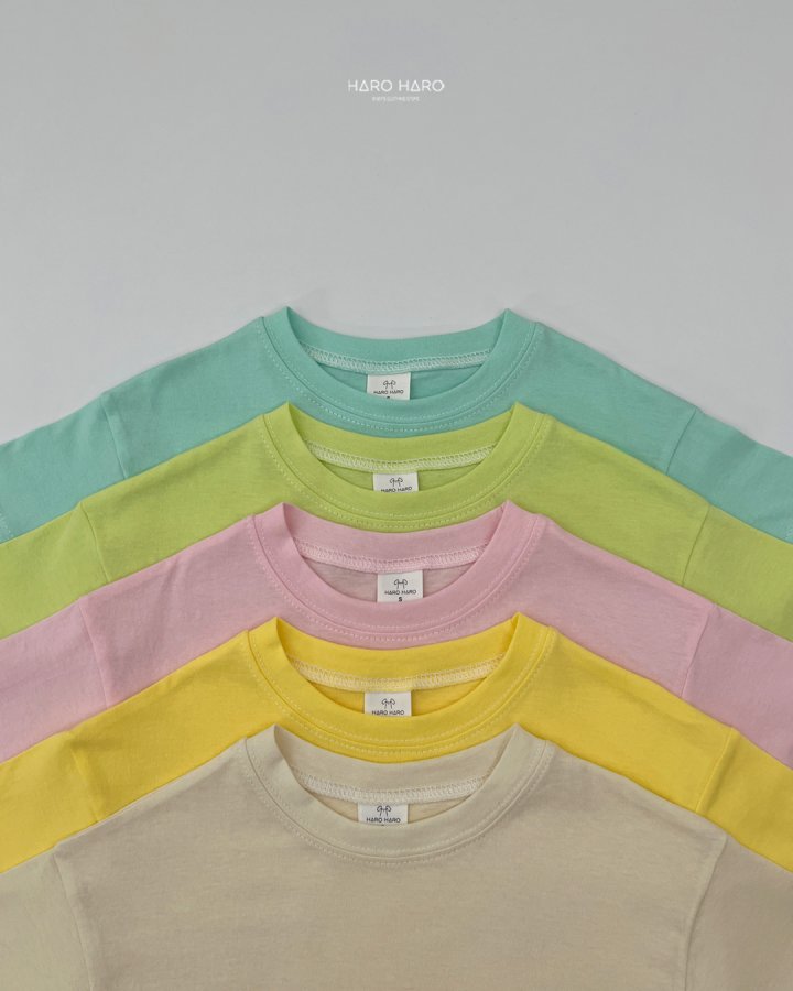 Haro Haro - Korean Children Fashion - #prettylittlegirls - Summer Pastel Tee - 4