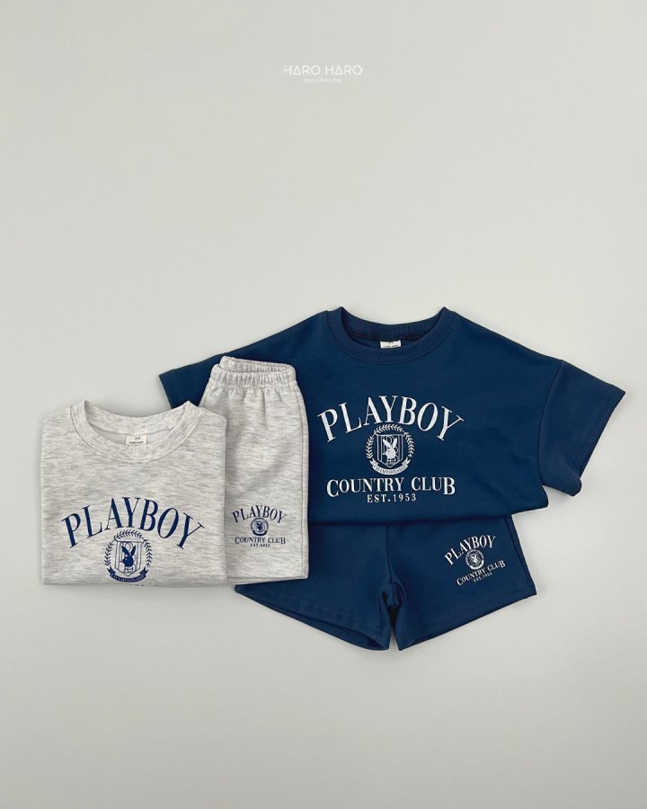 Haro Haro - Korean Children Fashion - #childrensboutique - Playboy Top Bottom Set - 6