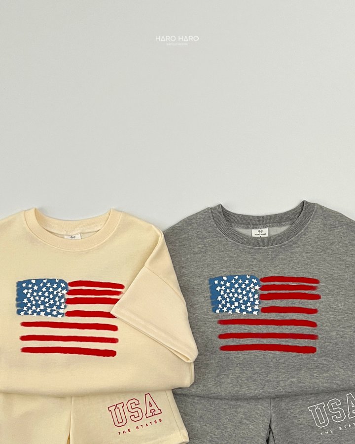 Haro Haro - Korean Children Fashion - #childrensboutique - USA Top Bottom Set - 5