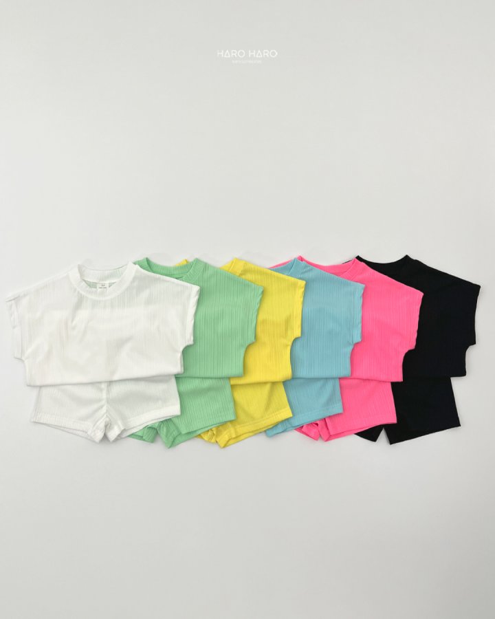 Haro Haro - Korean Children Fashion - #childrensboutique - Pleated Top Bottom Set - 3