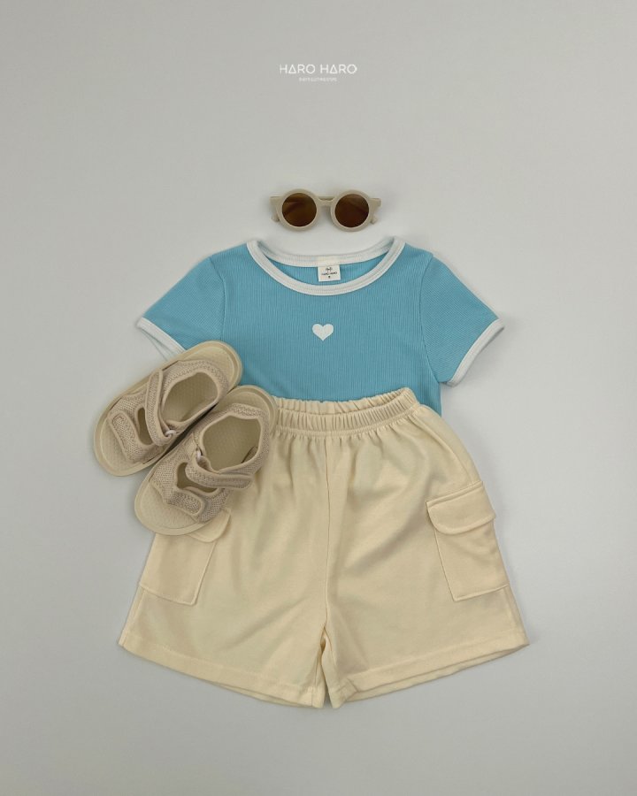 Haro Haro - Korean Children Fashion - #childrensboutique - Heart Rib Tee - 10