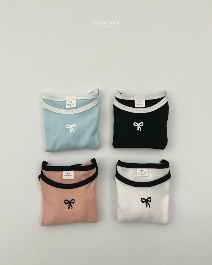 Haro Haro - Korean Children Fashion - #childrensboutique - Ribbon Tee - 8