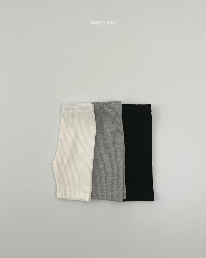 Haro Haro - Korean Children Fashion - #childofig - Rib Biker Shorts (set of 3) - 4