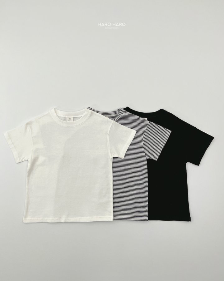 Haro Haro - Korean Children Fashion - #childrensboutique - Essential Tee (set of 3) - 3