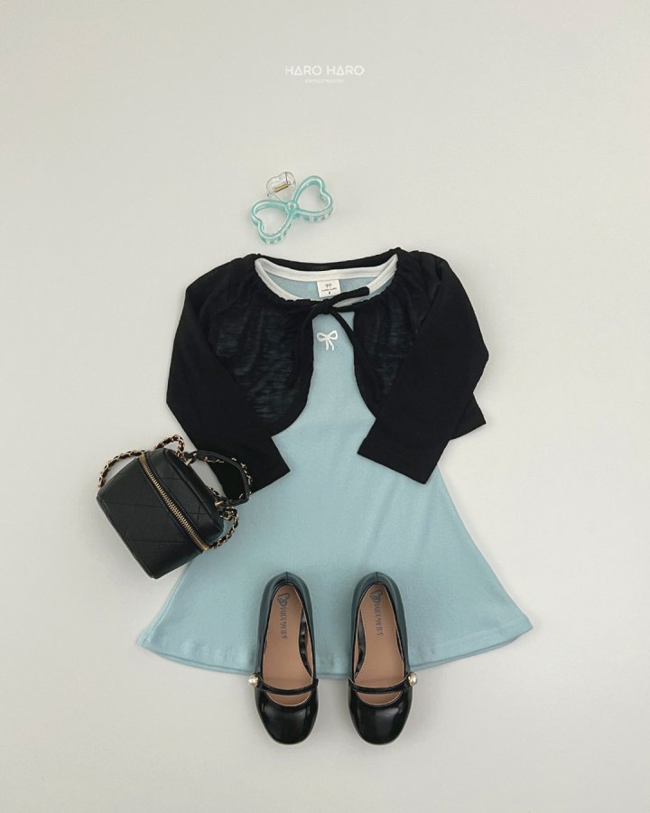Haro Haro - Korean Children Fashion - #designkidswear - Ribbon Raglan One-piece - 10