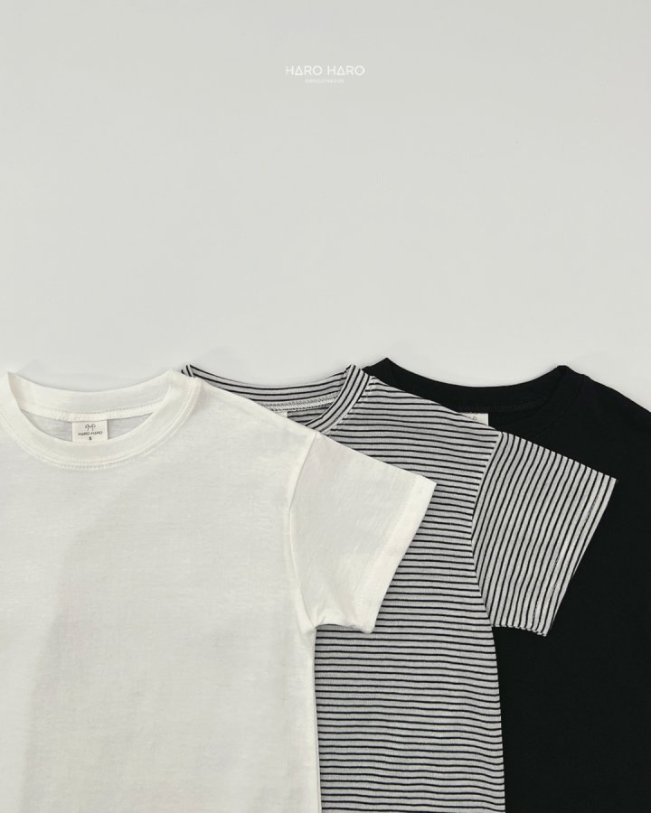 Haro Haro - Korean Children Fashion - #childrensboutique - Essential Tee (set of 3) - 4