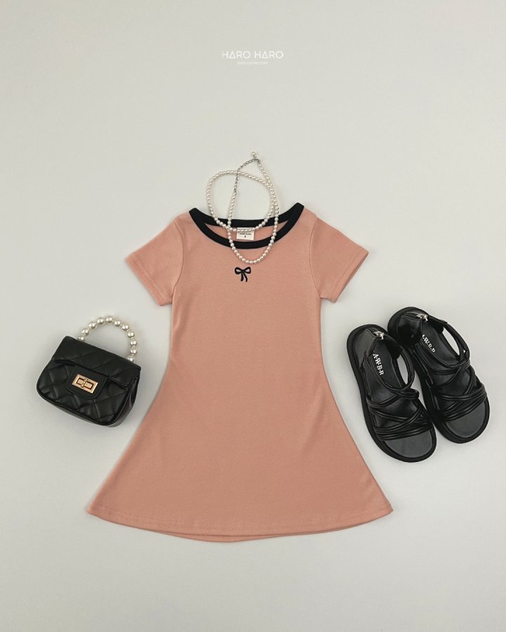 Haro Haro - Korean Children Fashion - #discoveringself - Ribbon Raglan One-piece - 11