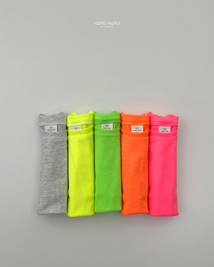 Haro Haro - Korean Children Fashion - #discoveringself - Summer Neon Tee - 9
