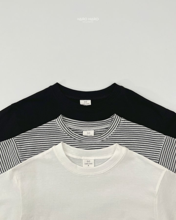Haro Haro - Korean Children Fashion - #discoveringself - Essential Tee (set of 3) - 5
