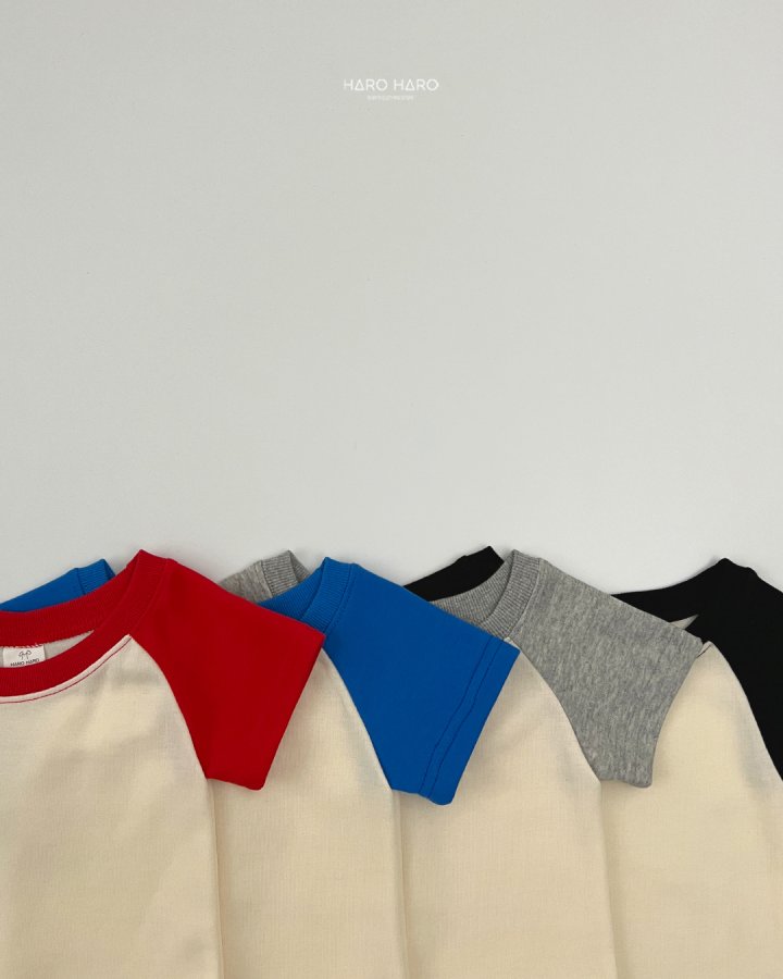 Haro Haro - Korean Children Fashion - #discoveringself - Retro Raglan Short Tee - 4