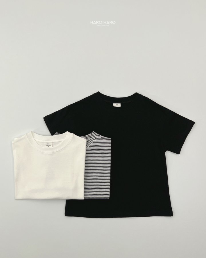 Haro Haro - Korean Children Fashion - #fashionkids - Essential Tee (set of 3) - 6