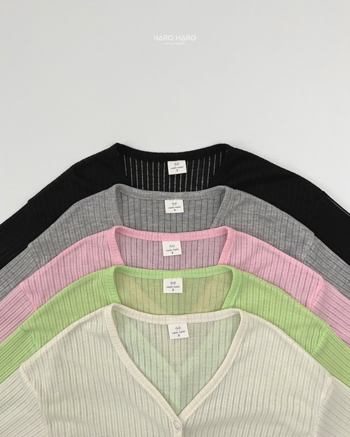 Haro Haro - Korean Children Fashion - #kidsshorts - V-Neck Pleated Cardigan - 3